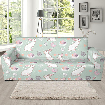 Rabbit Pattern Print Design RB011 Sofa Slipcover-JORJUNE.COM
