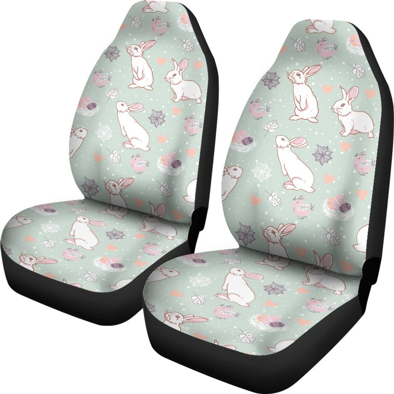 Rabbit Pattern Print Design RB011 Universal Fit Car Seat Covers-JorJune