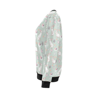 Rabbit Pattern Print Design RB011 Women Long Sleeve Sweatshirt-JorJune