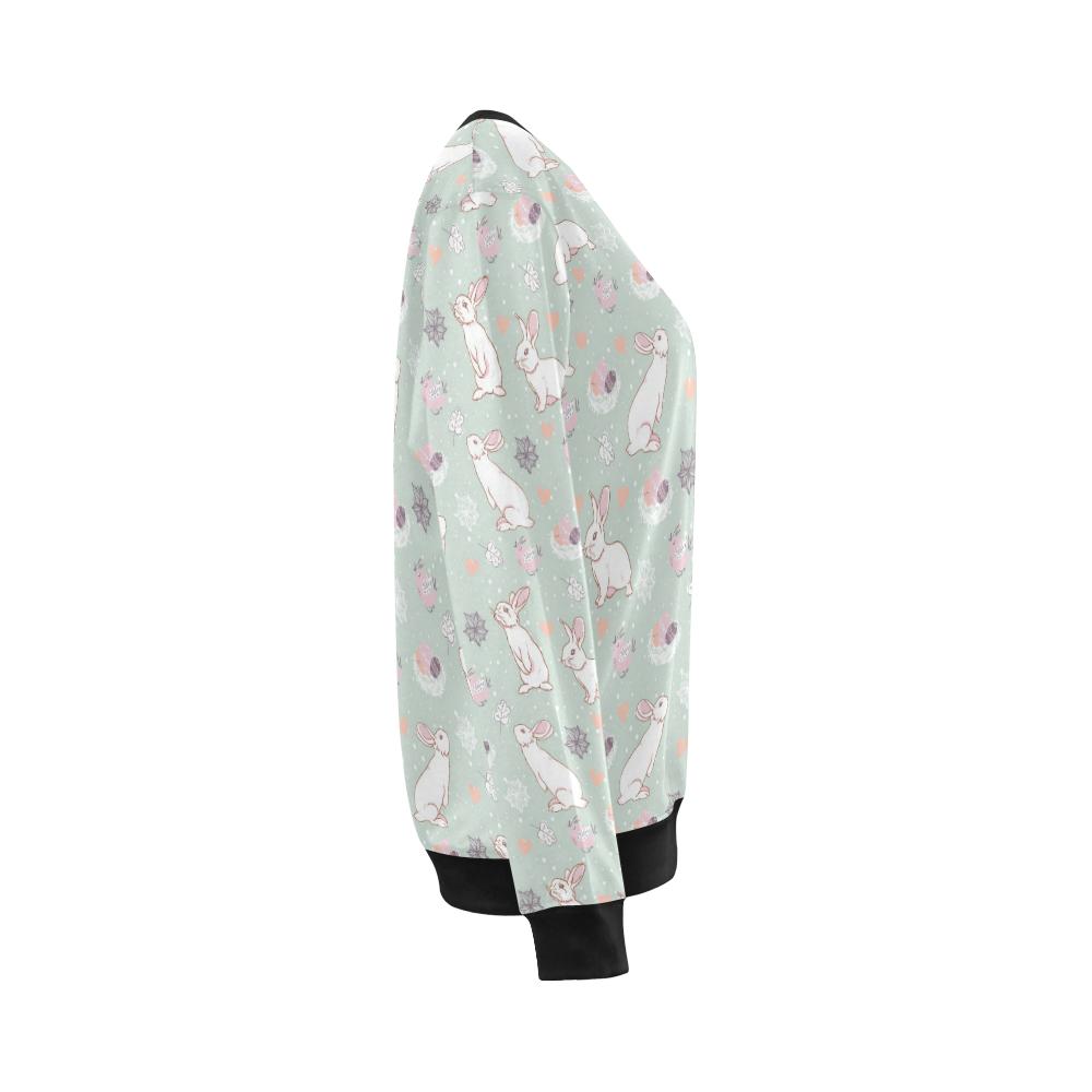 Rabbit Pattern Print Design RB011 Women Long Sleeve Sweatshirt-JorJune