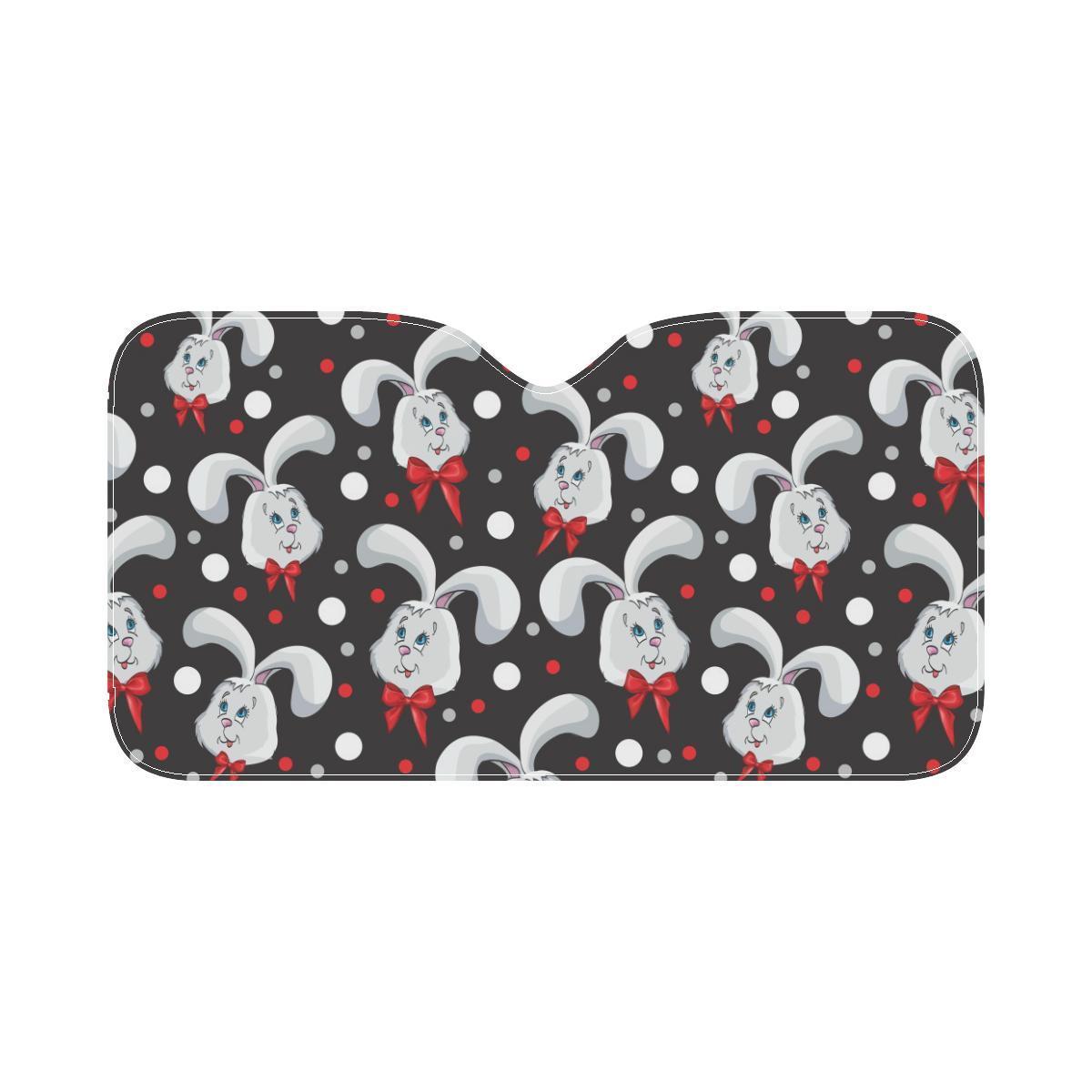 Rabbit Pattern Print Design RB012 Car Sun Shade-JorJune