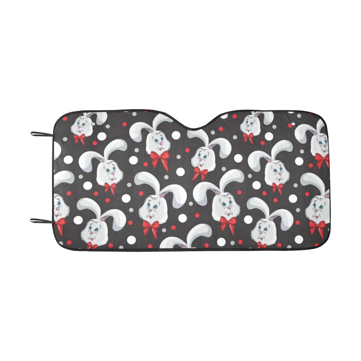 Rabbit Pattern Print Design RB012 Car Sun Shade-JorJune