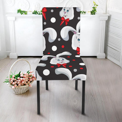Rabbit Pattern Print Design RB012 Dining Chair Slipcover-JORJUNE.COM