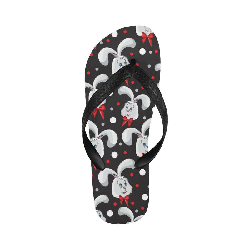 Rabbit Pattern Print Design RB012 Flip Flops-JorJune