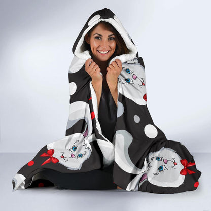Rabbit Pattern Print Design RB012 Hooded Blanket-JORJUNE.COM