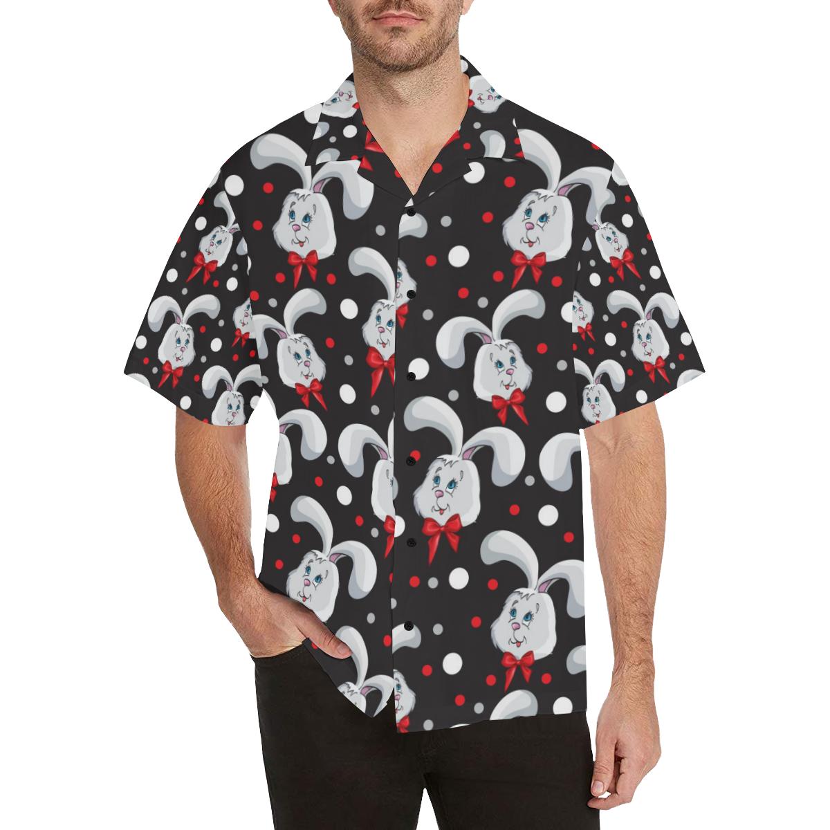 Rabbit Pattern Print Design RB012 Men Hawaiian Shirt-JorJune