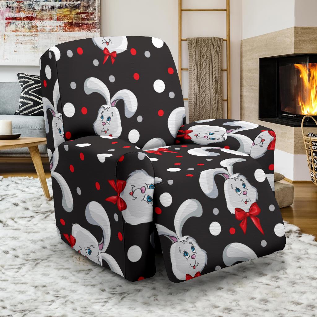 Rabbit Pattern Print Design RB012 Recliner Slipcover-JORJUNE.COM