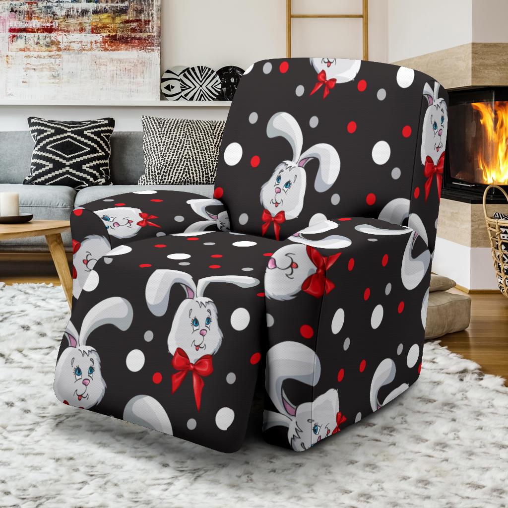 Rabbit Pattern Print Design RB012 Recliner Slipcover-JORJUNE.COM