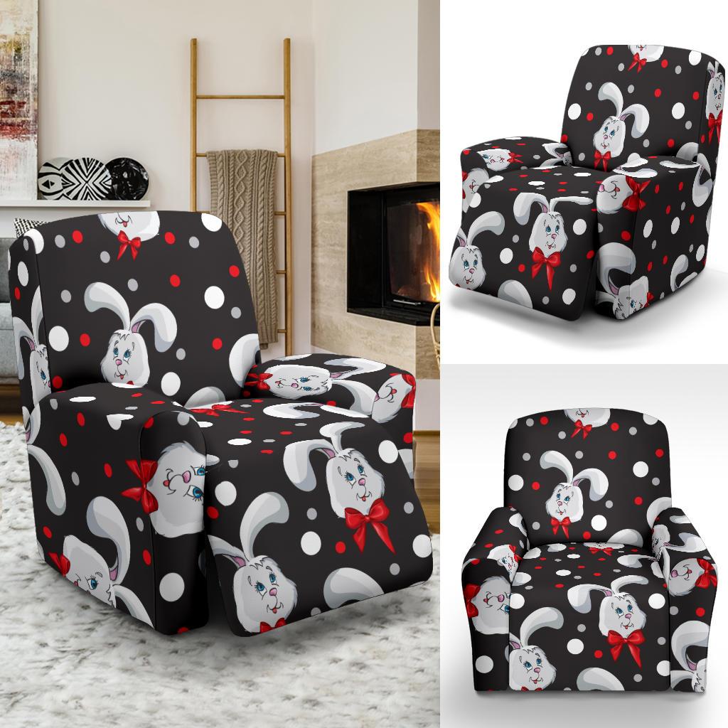 Rabbit Pattern Print Design RB012 Recliner Slipcover-JORJUNE.COM