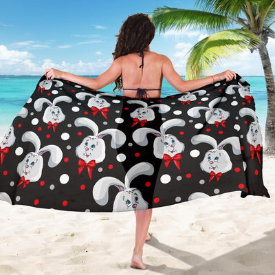 Rabbit Pattern Print Design RB012 Sarong Pareo Wrap-JORJUNE.COM