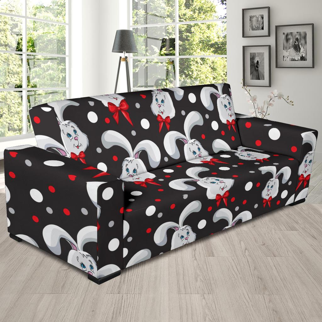 Rabbit Pattern Print Design RB012 Sofa Slipcover-JORJUNE.COM