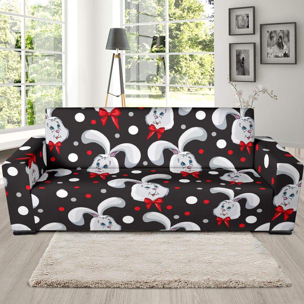 Rabbit Pattern Print Design RB012 Sofa Slipcover-JORJUNE.COM