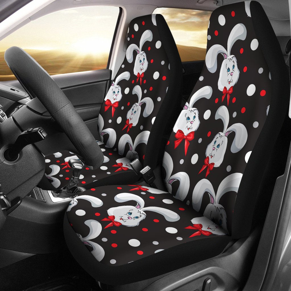 Rabbit Pattern Print Design RB012 Universal Fit Car Seat Covers-JorJune