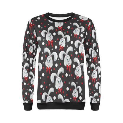 Rabbit Pattern Print Design RB012 Women Long Sleeve Sweatshirt-JorJune