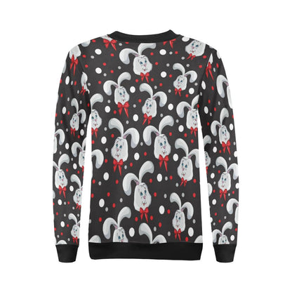 Rabbit Pattern Print Design RB012 Women Long Sleeve Sweatshirt-JorJune