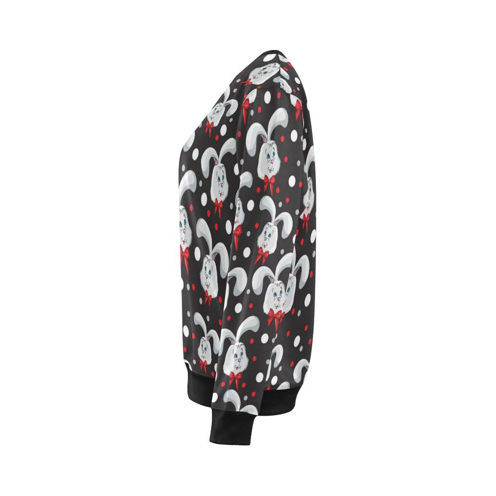 Rabbit Pattern Print Design RB012 Women Long Sleeve Sweatshirt-JorJune