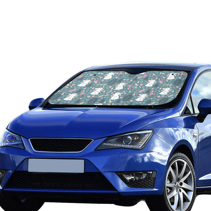 Rabbit Pattern Print Design RB013 Car Sun Shade-JorJune