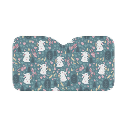 Rabbit Pattern Print Design RB013 Car Sun Shade-JorJune