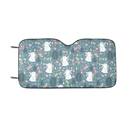 Rabbit Pattern Print Design RB013 Car Sun Shade-JorJune