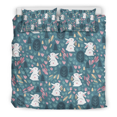 Rabbit Pattern Print Design RB013 Duvet Cover Bedding Set-JORJUNE.COM