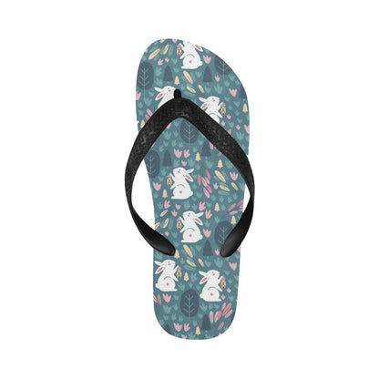 Rabbit Pattern Print Design RB013 Flip Flops-JorJune