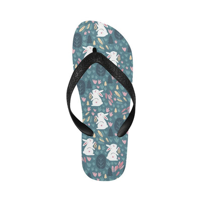 Rabbit Pattern Print Design RB013 Flip Flops-JorJune