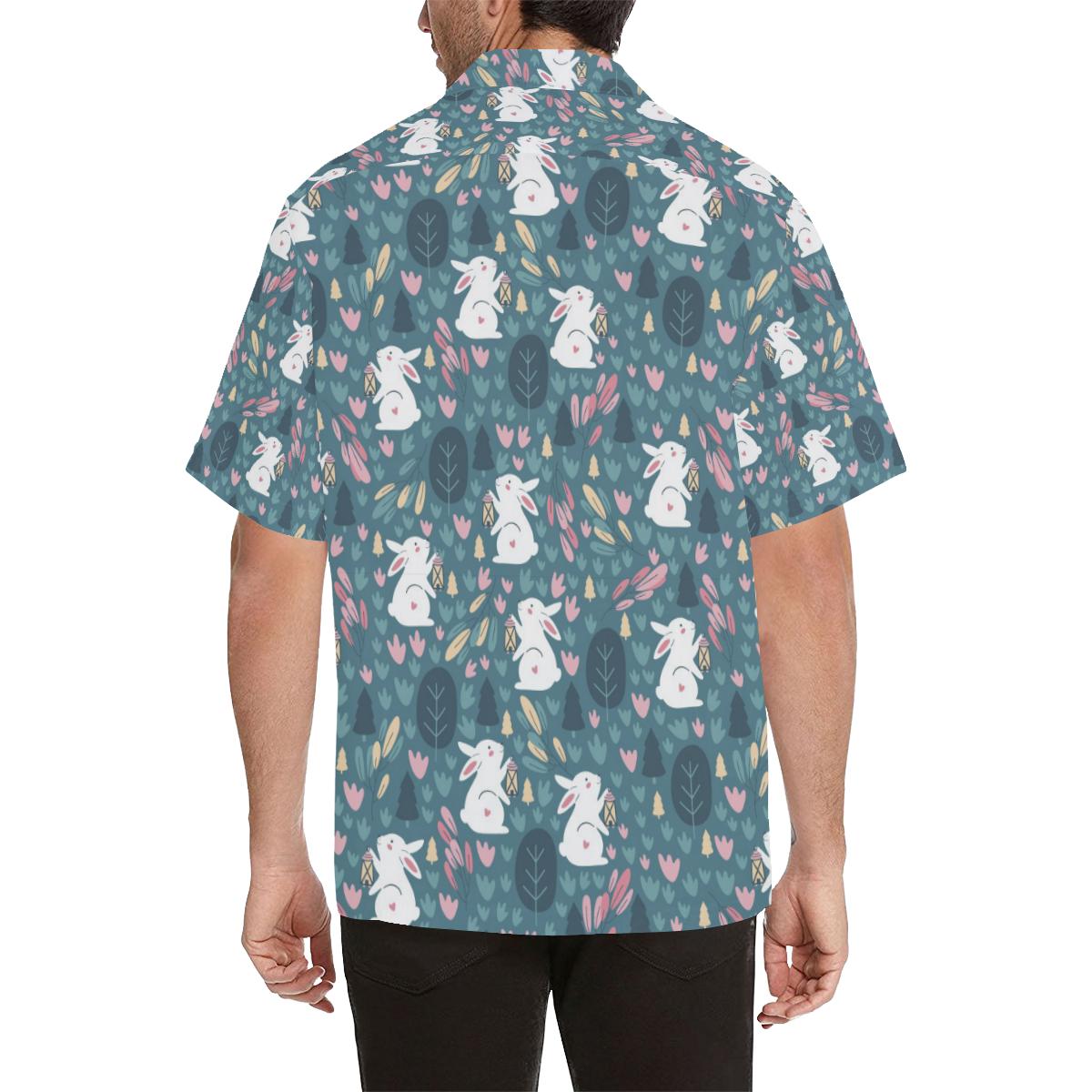 Rabbit Pattern Print Design RB013 Men Hawaiian Shirt-JorJune