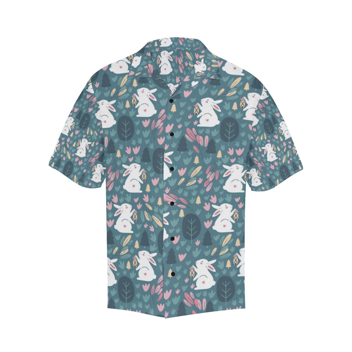 Rabbit Pattern Print Design RB013 Men Hawaiian Shirt-JorJune