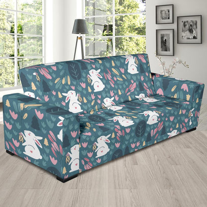 Rabbit Pattern Print Design RB013 Sofa Slipcover-JORJUNE.COM