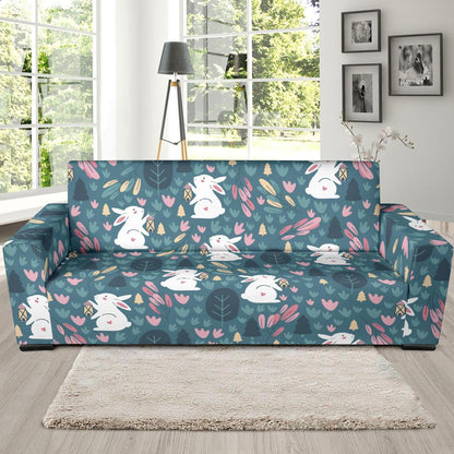 Rabbit Pattern Print Design RB013 Sofa Slipcover-JORJUNE.COM