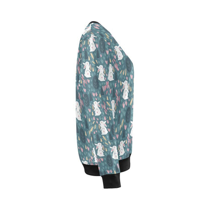 Rabbit Pattern Print Design RB013 Women Long Sleeve Sweatshirt-JorJune