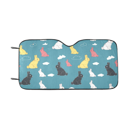 Rabbit Pattern Print Design RB014 Car Sun Shade-JorJune