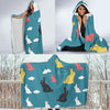 Rabbit Pattern Print Design RB014 Hooded Blanket-JORJUNE.COM