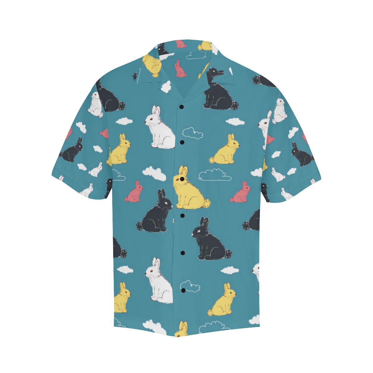 Rabbit Pattern Print Design RB014 Men Hawaiian Shirt-JorJune