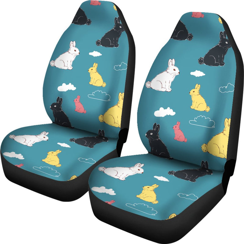 Rabbit Pattern Print Design RB014 Universal Fit Car Seat Covers-JorJune