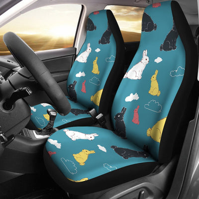 Rabbit Pattern Print Design RB014 Universal Fit Car Seat Covers-JorJune