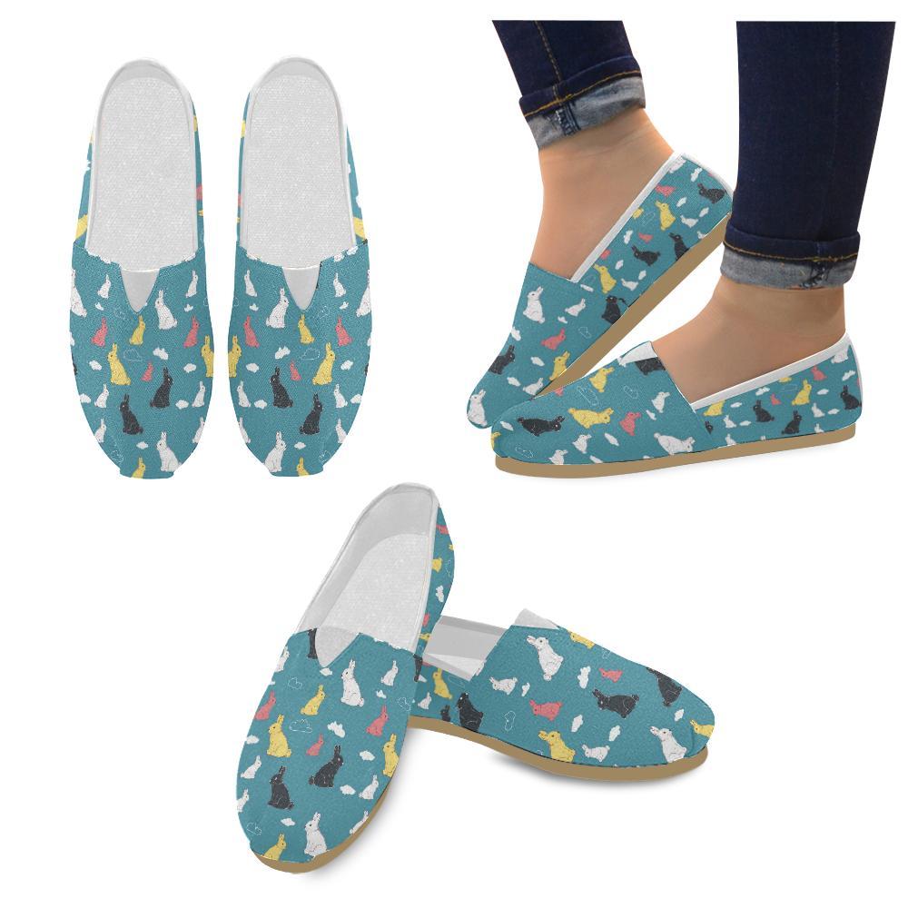 Rabbit Pattern Print Design RB014 Women Casual Shoes-JorJune.com