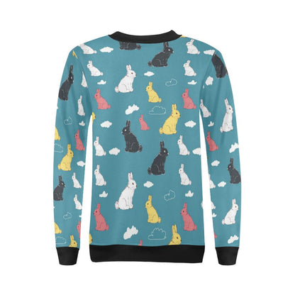 Rabbit Pattern Print Design RB014 Women Long Sleeve Sweatshirt-JorJune