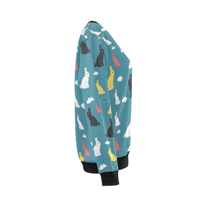 Rabbit Pattern Print Design RB014 Women Long Sleeve Sweatshirt-JorJune
