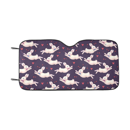 Rabbit Pattern Print Design RB016 Car Sun Shade-JorJune