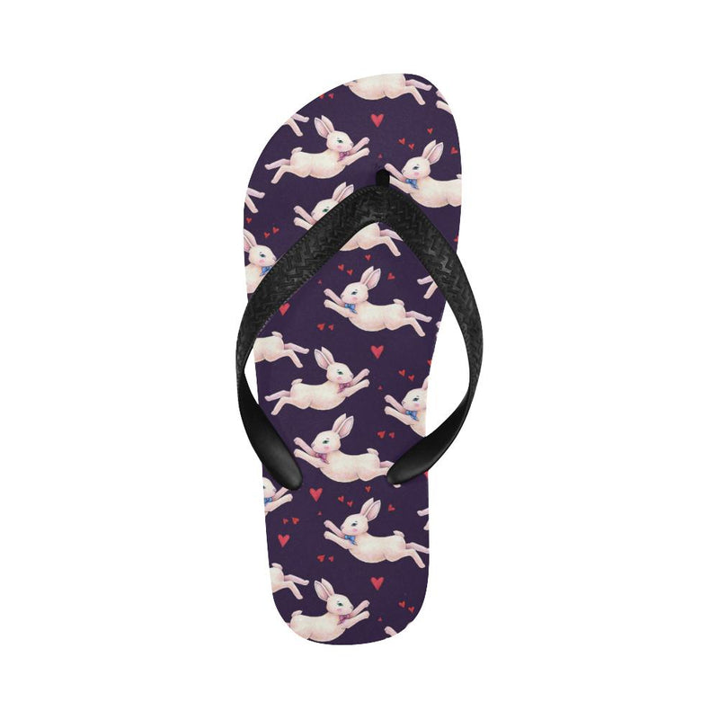 Rabbit Pattern Print Design RB016 Flip Flops-JorJune