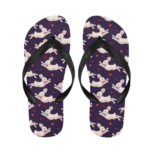 Rabbit Pattern Print Design RB016 Flip Flops-JorJune