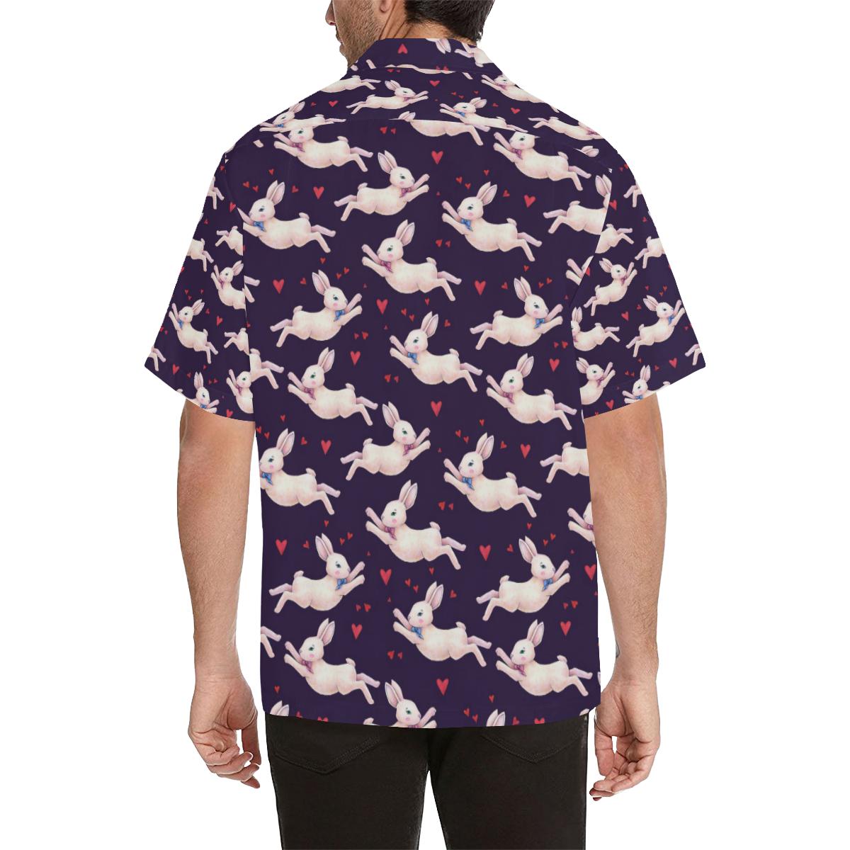 Rabbit Pattern Print Design RB016 Men Hawaiian Shirt-JorJune