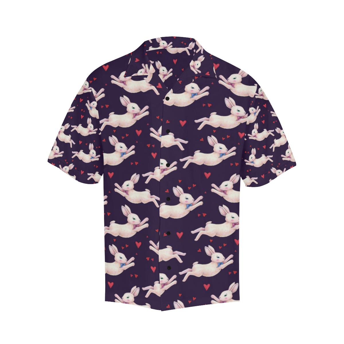 Rabbit Pattern Print Design RB016 Men Hawaiian Shirt-JorJune