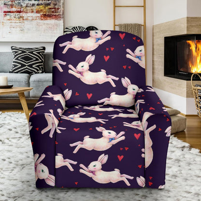 Rabbit Pattern Print Design RB016 Recliner Slipcover-JORJUNE.COM