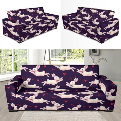 Rabbit Pattern Print Design RB016 Sofa Slipcover-JORJUNE.COM