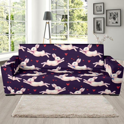 Rabbit Pattern Print Design RB016 Sofa Slipcover-JORJUNE.COM