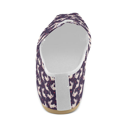 Rabbit Pattern Print Design RB016 Women Casual Shoes-JorJune.com