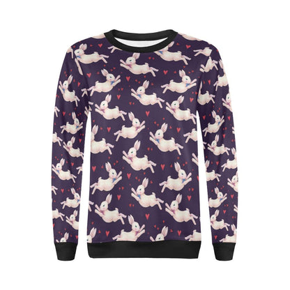 Rabbit Pattern Print Design RB016 Women Long Sleeve Sweatshirt-JorJune
