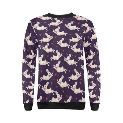 Rabbit Pattern Print Design RB016 Women Long Sleeve Sweatshirt-JorJune
